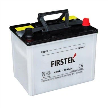 N50L 12V 50AH JIS ڈرائی چارجڈ کار بیٹری